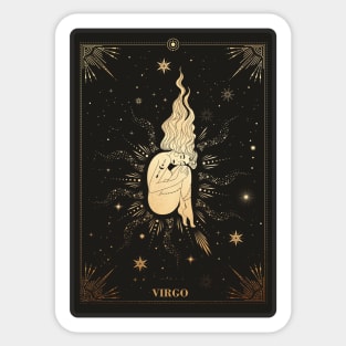 Virgo Zodiac Sign Sticker